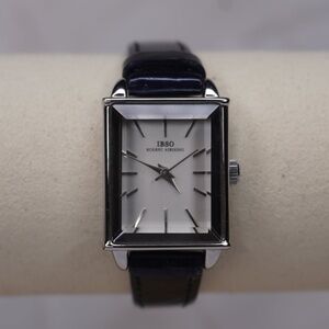 Crystal Sleek Deep Blue Minimalist Leather Vintage Y2K